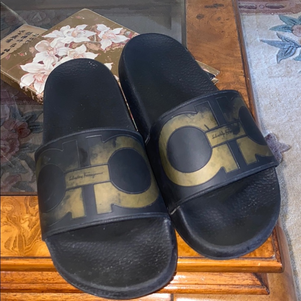 Ferragamo pool slides